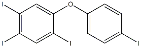 2,4,4',5-Tetraiododiphenyl ether Struktur