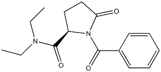 (2R)-1-Benzoyl-N,N-diethyl-5-oxo-2-pyrrolidinecarboxamide Struktur