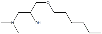 1-Dimethylamino-3-hexyloxy-2-propanol Struktur