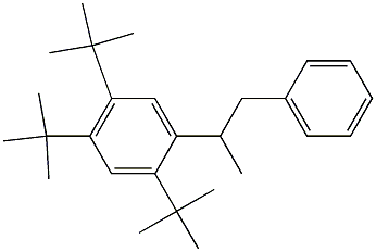 2-(2,4,5-Tri-tert-butylphenyl)-1-phenylpropane Struktur