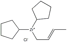 2-Butenyldicyclopentylzirconium(IV) chloride Struktur