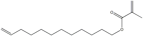 Methacrylic acid (11-dodecenyl) ester Struktur