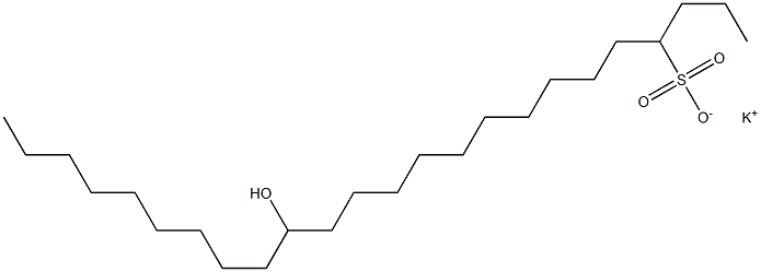 15-Hydroxytetracosane-4-sulfonic acid potassium salt Struktur