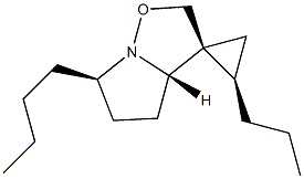 (3S,3aS,6R,2'R)-6-Butyl-2'-propyl-3a,4,5,6-tetrahydrospiro[pyrrolo[1,2-b]isoxazole-3(2H),1'-cyclopropane] Struktur