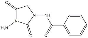 N-(3-Amino-2,4-dioxoimidazolidin-1-yl)benzamide Struktur