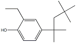 2-Ethyl-4-(1,1,3,3-tetramethylbutyl)phenol Struktur