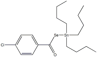 4-Chlorobenzenecarboselenoic acid Se-(tributylstannyl) ester Struktur