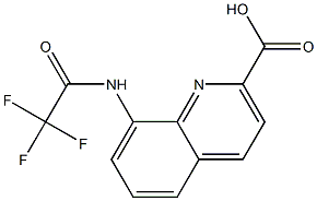 8-(Trifluoroacetylamino)quinoline-2-carboxylic acid Struktur