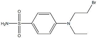 4-[Ethyl(2-bromoethyl)amino]benzenesulfonamide Struktur