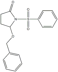 5-(Benzyloxy)-1-[(phenyl)sulfonyl]pyrrolidin-2-one Struktur