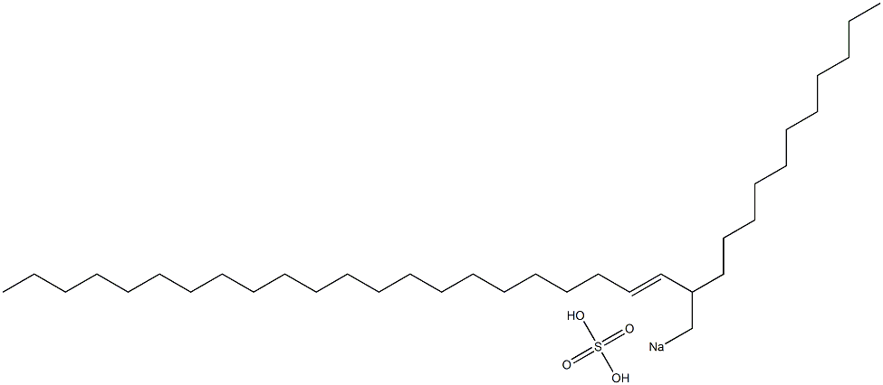 Sulfuric acid 2-undecyl-3-tetracosenyl=sodium ester salt Struktur