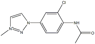 1-(4-Acetylamino-3-chlorophenyl)-3-methyl-1H-1,2,3-triazol-3-ium Struktur