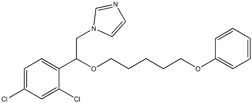 1-[2-(2,4-Dichlorophenyl)-2-[(5-phenoxypentyl)oxy]ethyl]-1H-imidazole Struktur