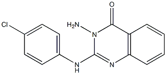 2-(4-Chloroanilino)-3-aminoquinazoline-4(3H)-one Struktur