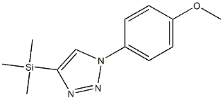 1-(4-Methoxyphenyl)-4-(trimethylsilyl)-1H-1,2,3-triazole Struktur