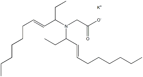 N,N-Di(4-undecen-3-yl)aminoacetic acid potassium salt Struktur