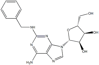 2-Benzylaminoadenosine Struktur