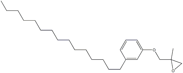 3-Pentadecylphenyl 2-methylglycidyl ether Struktur