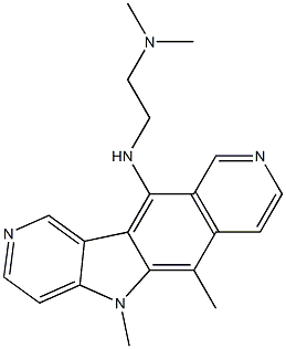 N-[2-(Dimethylamino)ethyl]-5,6-dimethyl-5H-pyrido[3',4':4,5]pyrrolo[2,3-g]isoquinolin-11-amine Struktur