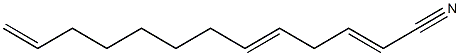 2,5,12-Tridecatrienenitrile Struktur