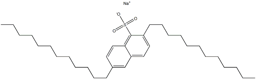 2,6-Didodecyl-1-naphthalenesulfonic acid sodium salt Struktur