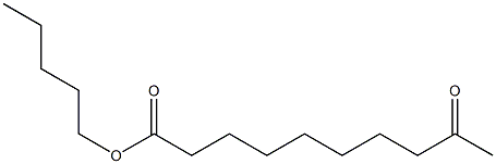 9-Oxodecanoic acid pentyl ester Struktur