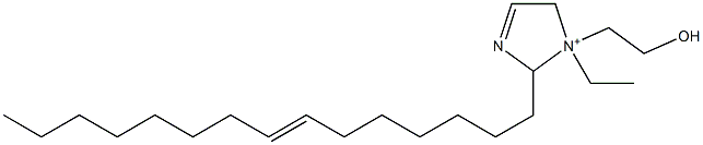 1-Ethyl-1-(2-hydroxyethyl)-2-(7-pentadecenyl)-3-imidazoline-1-ium Struktur