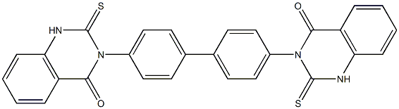 3,3'-(1,1'-Biphenyl-4,4'-diyl)bis[1,2-dihydro-2-thioxoquinazolin-4(3H)-one] Struktur