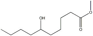 6-Hydroxycapric acid methyl ester Struktur