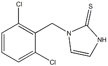 1-(2,6-Dichlorobenzyl)-1,3-dihydro-2H-imidazole-2-thione Struktur