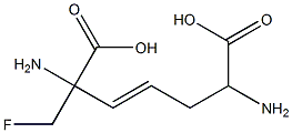 (3E)-2,6-Diamino-2-(fluoromethyl)-3-heptenedioic acid Struktur