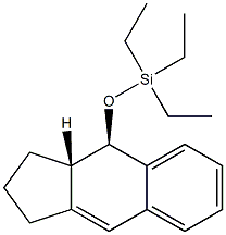 (3aS,4R)-4-(Triethylsilyloxy)-2,3,3a,4-tetrahydro-1H-benz[f]indene Struktur