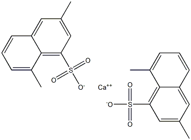 Bis(3,8-dimethyl-1-naphthalenesulfonic acid)calcium salt Struktur