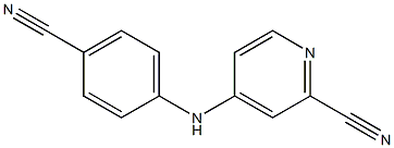 4-(4-Cyanophenylamino)pyridine-2-carbonitrile Struktur