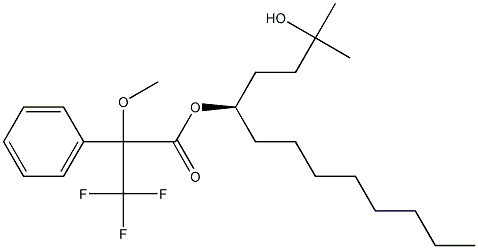 (4R)-4-[[2-Methoxy-3,3,3-trifluoro-2-phenylpropanoyl]oxy]-1,1-dimethyl-1-dodecanol Struktur