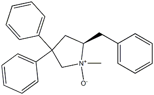 (5R)-3,3-Diphenyl-5-benzyl-1-methylpyrrolidine 1-oxide Struktur