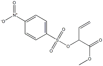 2-[[(p-Nitrophenyl)sulfonyl]oxy]-3-butenoic acid methyl ester Struktur