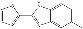 2-(2-Thienyl)-5-methyl-1H-benzimidazole Struktur