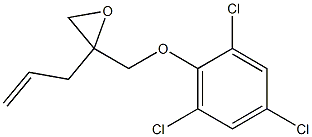 2,4,6-Trichlorophenyl 2-allylglycidyl ether Struktur