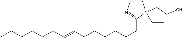 1-Ethyl-1-(2-hydroxyethyl)-2-(7-tetradecenyl)-2-imidazoline-1-ium Struktur