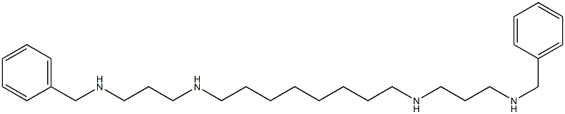 N,N'-Bis(3-benzylaminopropyl)-1,8-octanediamine Struktur