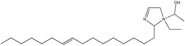 1-Ethyl-2-(9-hexadecenyl)-1-(1-hydroxyethyl)-3-imidazoline-1-ium Struktur