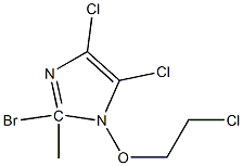 2-Bromo-4,5-dichloro 1-(2-chloroethoxy)methyl-1H-imidazole Struktur