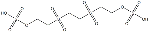 1,2-Bis[2-(hydroxysulfonyloxy)ethylsulfonyl]ethane Struktur