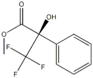 [R,(-)]-3,3,3-Trifluoro-2-hydroxy-2-phenylpropionic acid methyl ester Struktur