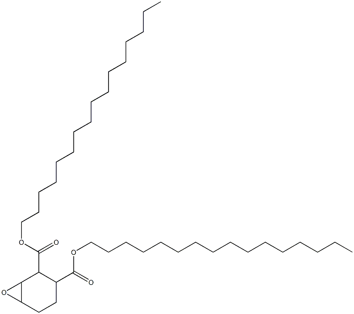 7-Oxabicyclo[4.1.0]heptane-2,3-dicarboxylic acid dihexadecyl ester Struktur