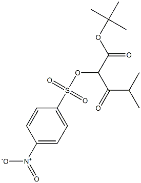 2-[(4-Nitrophenylsulfonyl)oxy]-3-oxo-4-methylpentanoic acid tert-butyl ester Struktur