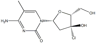 3'-Chloro-5-methyl-2'-deoxycytidine Struktur