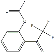 Acetic acid 2-(1-trifluoromethylethenyl)phenyl ester Struktur