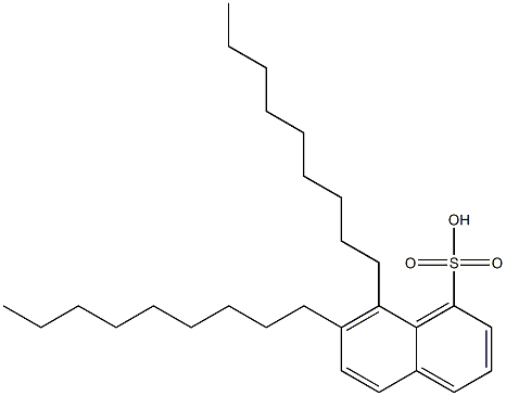 7,8-Dinonyl-1-naphthalenesulfonic acid Struktur